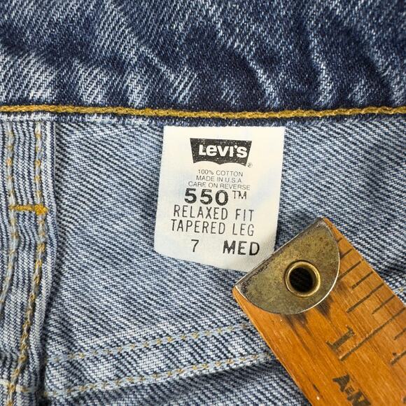 Vintage‎ Levi’s 550 Women’s Relaxed Fit Tapered Leg Jeans Size 7 Med USA 1998 - Picture 4 of 12